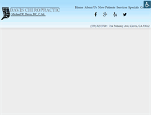 Tablet Screenshot of davischiroclovis.com